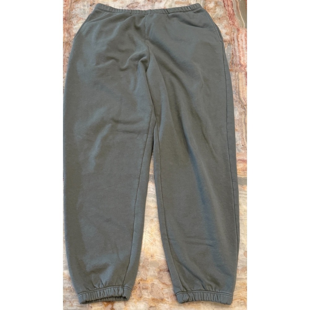 Nuuds Mens Waffle Jogger Pants‎ Heather Olive Performance Outdoor Sporty Medium